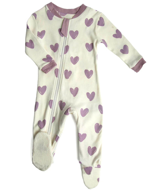 Boutique petites fleurs - Pyjama pour bébé et prématuré coeur - Zippyjamz