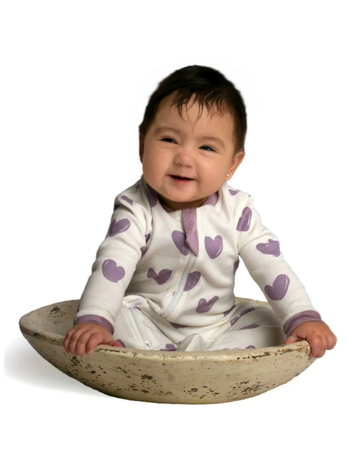 Boutique petites fleurs - Pyjama pour bébé et prématuré coeur - Zippyjamz