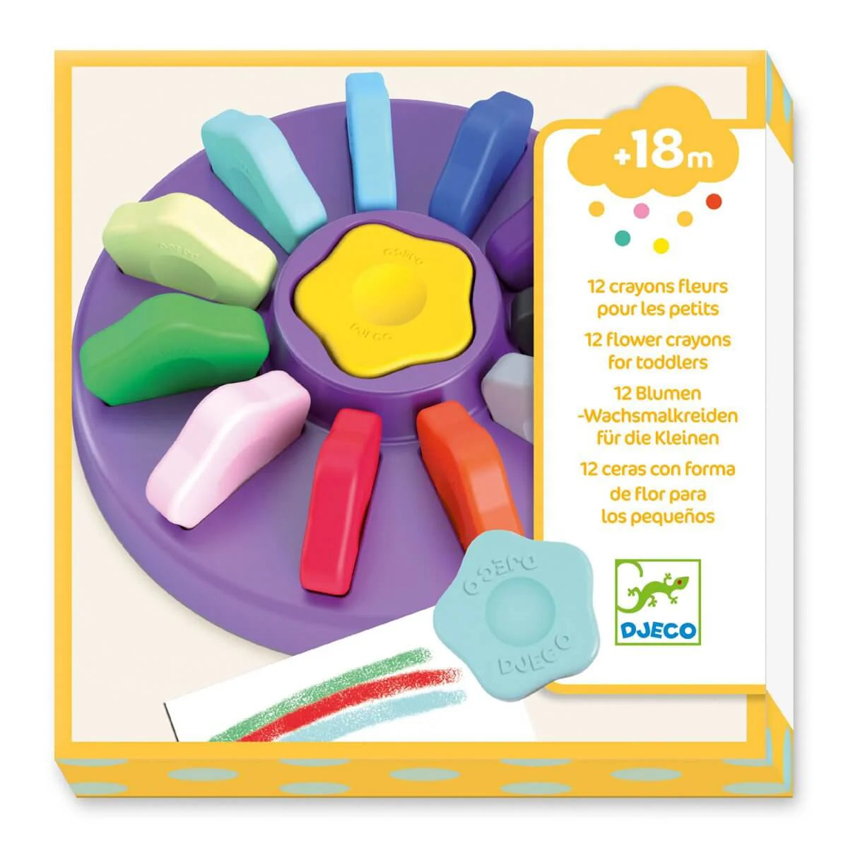 Boutique Petites Fleurs - 12 crayons fleurs djeco