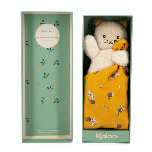 Boutique Petites Fleurs - Doudou chat jaune Kaloo