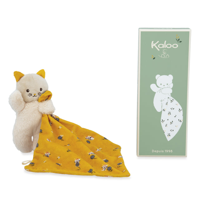 Boutique Petites Fleurs - Doudou chat jaune Kaloo