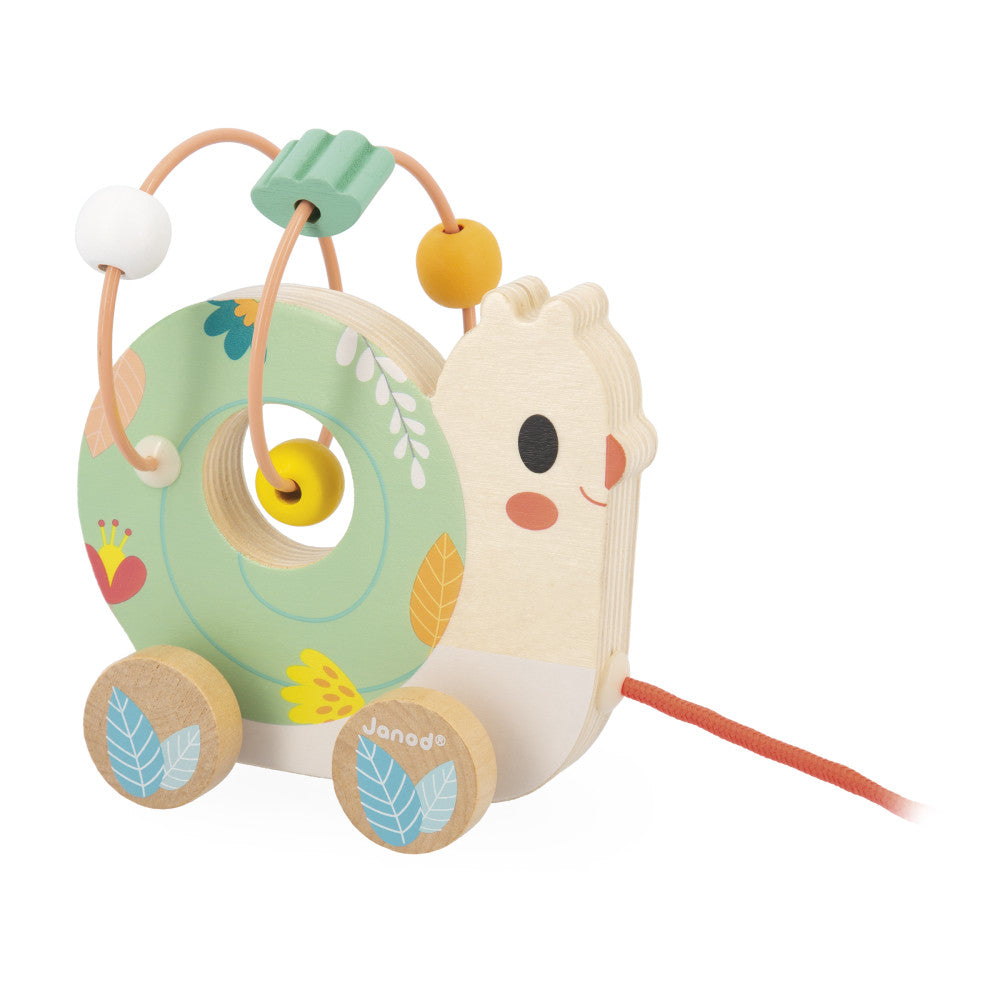 Boutique Petites Fleurs - Escargot à tirer Baby looping - Janod