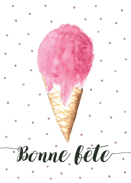 Carte de souhait  Anniversaire  Modèle Léa