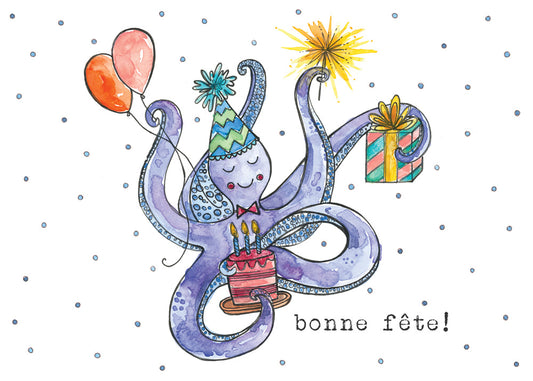 Carte de souhait  Anniversaire  Modèle Octave