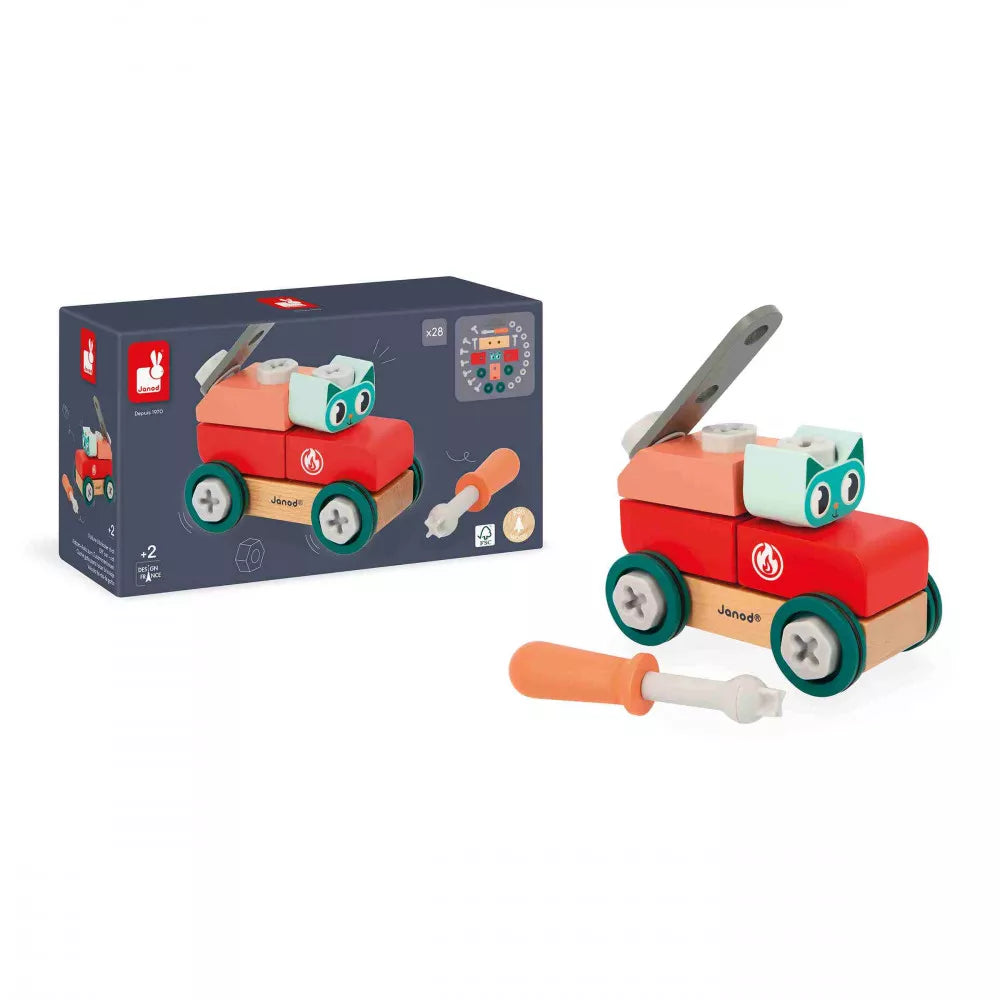 Boutique Petites Fleurs - Voiture Chat  Brico'kids à Construire Janod