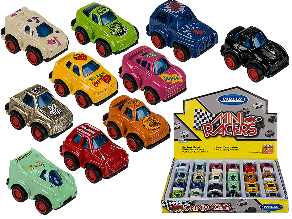 Boutique Petites Fleurs - Mini voiture de course Pull Back - Welly