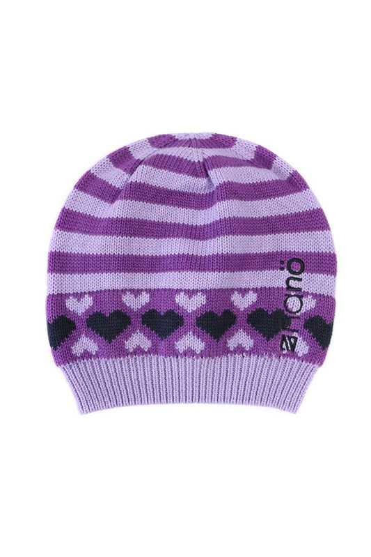 tuque en tricot lavende