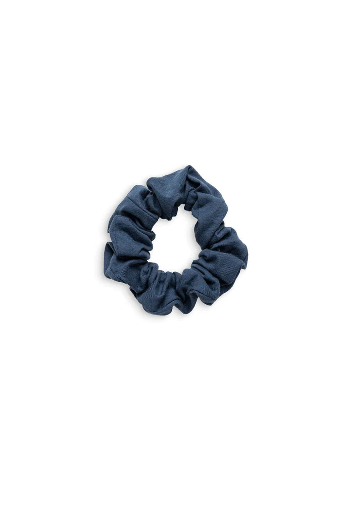 Boutique Petites Fleurs - Chouchou à cheveux Original au coton Ado/adulte  Bleu