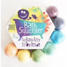 Ensemble de 7 Bombes de bain colorée Bath Squiggler avec surprise à l'intérieur