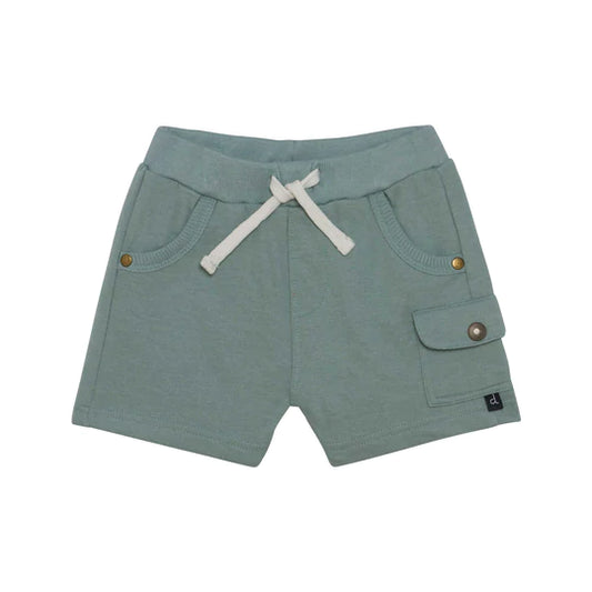 Short en french terry vert chinois D30S25