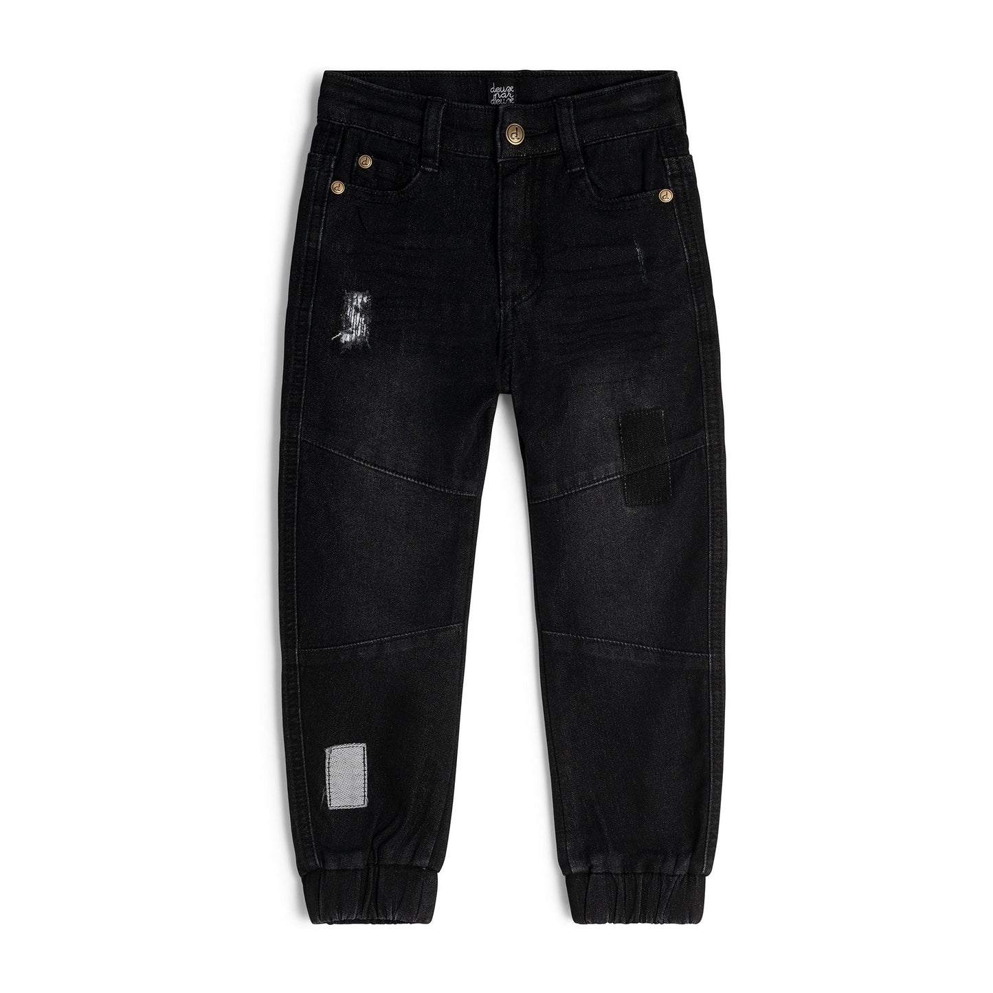 Pantalon de Denim texturisé noir E20YB25