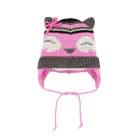 tuque hibou rose A10ZA01G