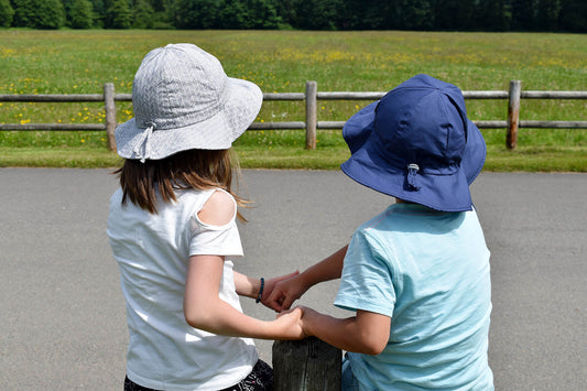Chapeau Cotton Floppy hat Marine