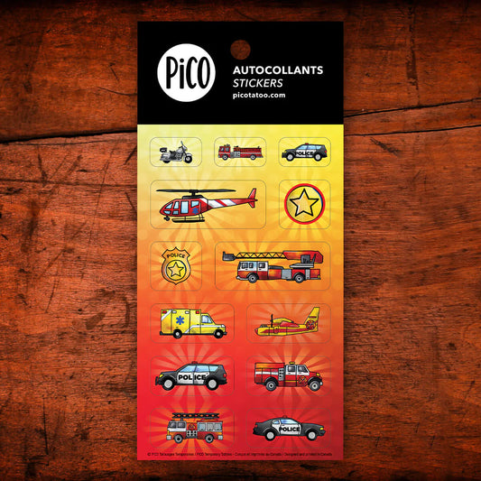 Autocollants Pico - Les véhicules de pompier pico-832