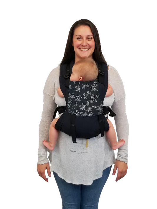 Porte-bébé compact PöpNgo pour poupons et petits enfants Noir de Chimparoo