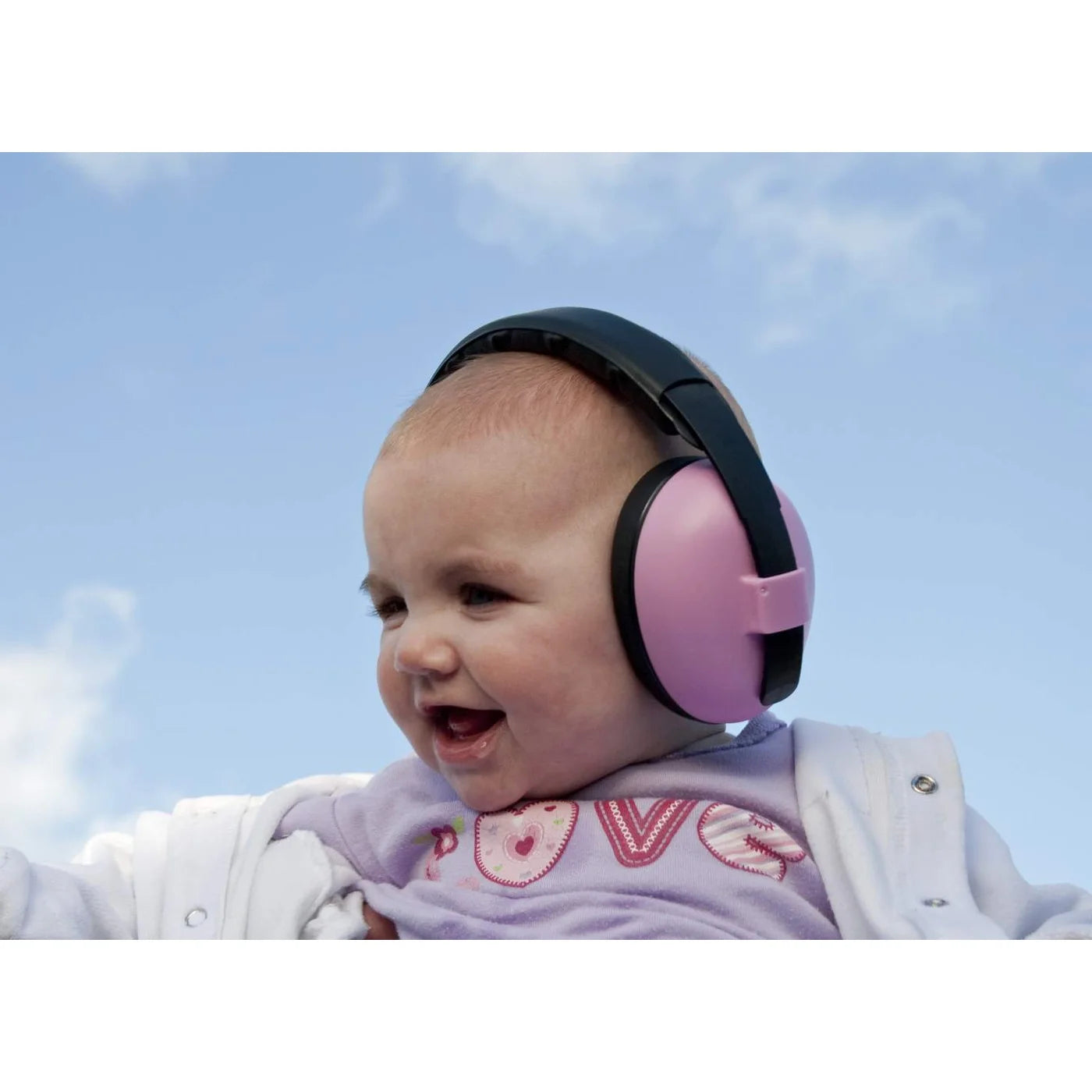 Boutique Petites Fleurs - Coquille / protège-oreille Banz rose (0-2 ans)