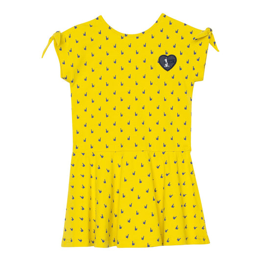 Robe Jaune imprimée Kangourou C30H91