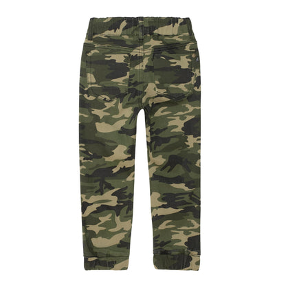 Pantalon jogger en sergé extensible camouflage D20YB21