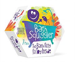 Ensemble de 7 Bombes de bain colorée Bath Squiggler avec surprise à l'intérieur