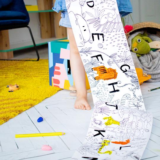 Rouleau de Coloriage Pour Enfants, Coloriage Enfant Papier Papier
