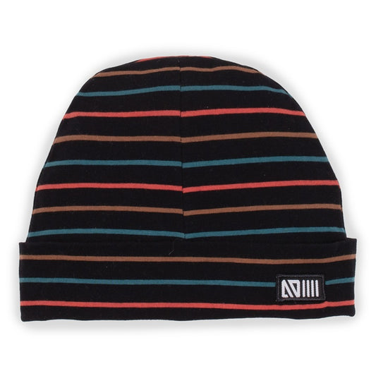 Tuque imprimé noir rayé S23TUJ221