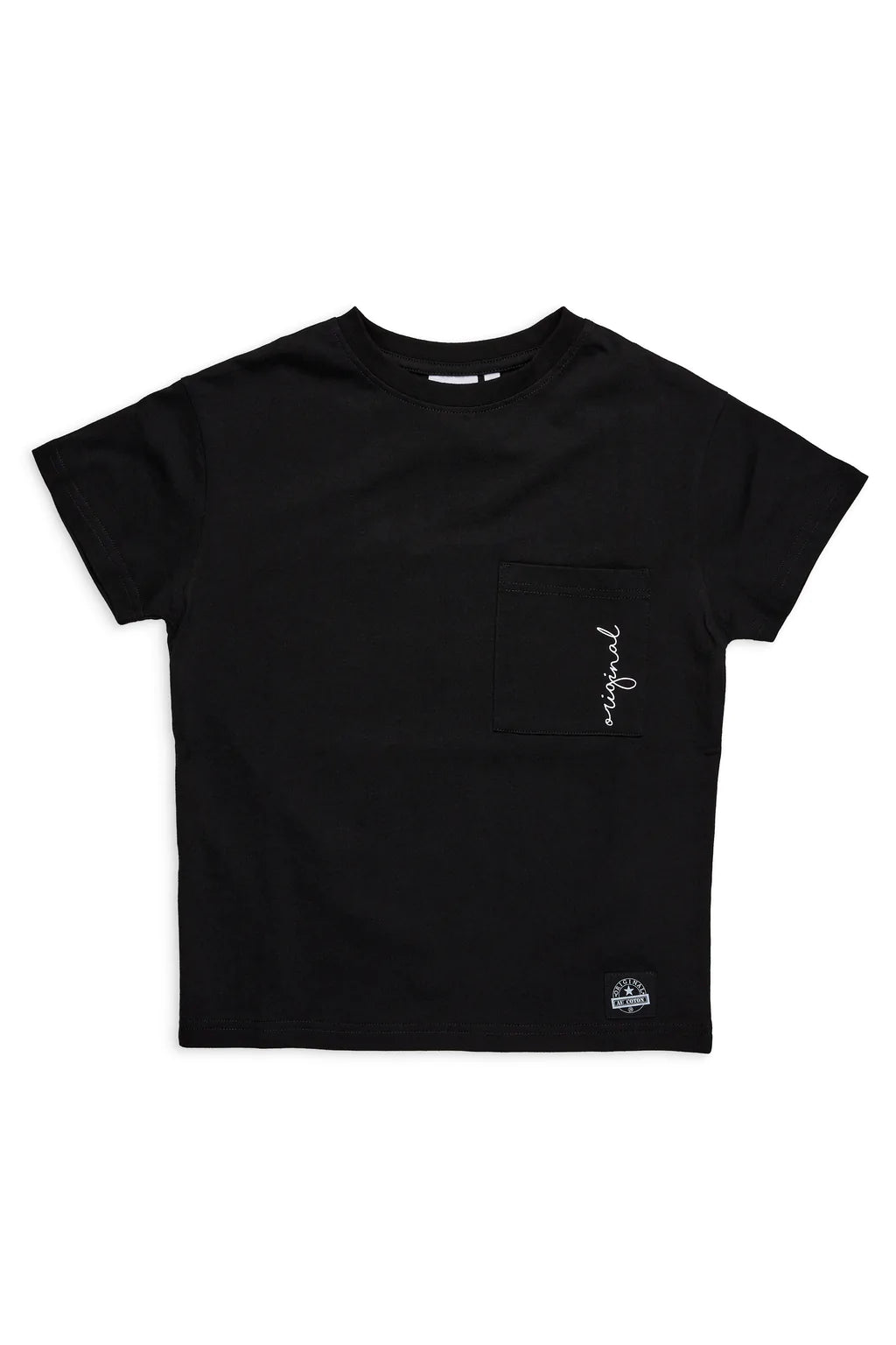 T-shirt à poche Original au coton Enfant Noir